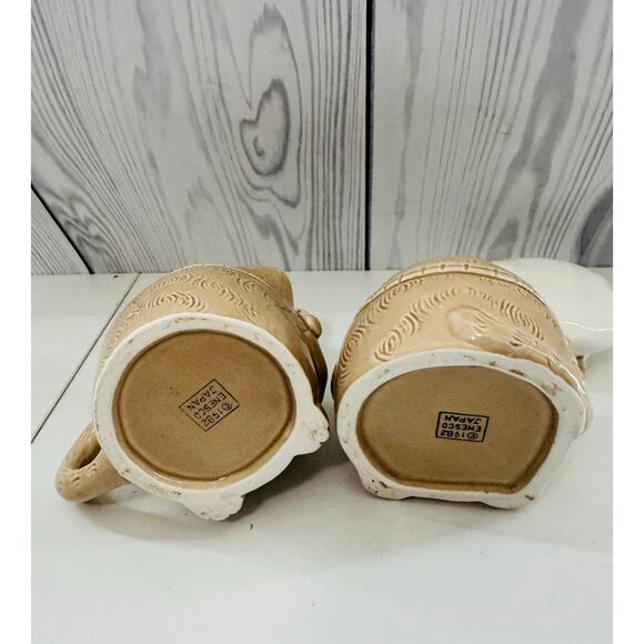 VTG Enesco 1982 Japan Cat Set - Salt & Pepper Shakers, Toothpick, Creamer/Sugar - Picture 7 of 8